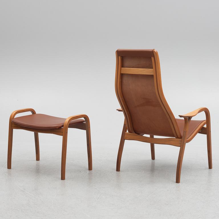 Yngve Ekström, armchair with footstool, "Lamino", Swedese, 2011.