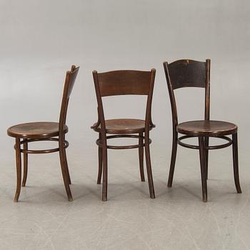 A set of 10 similar Kohn and Fischel chairs early 1900s.
