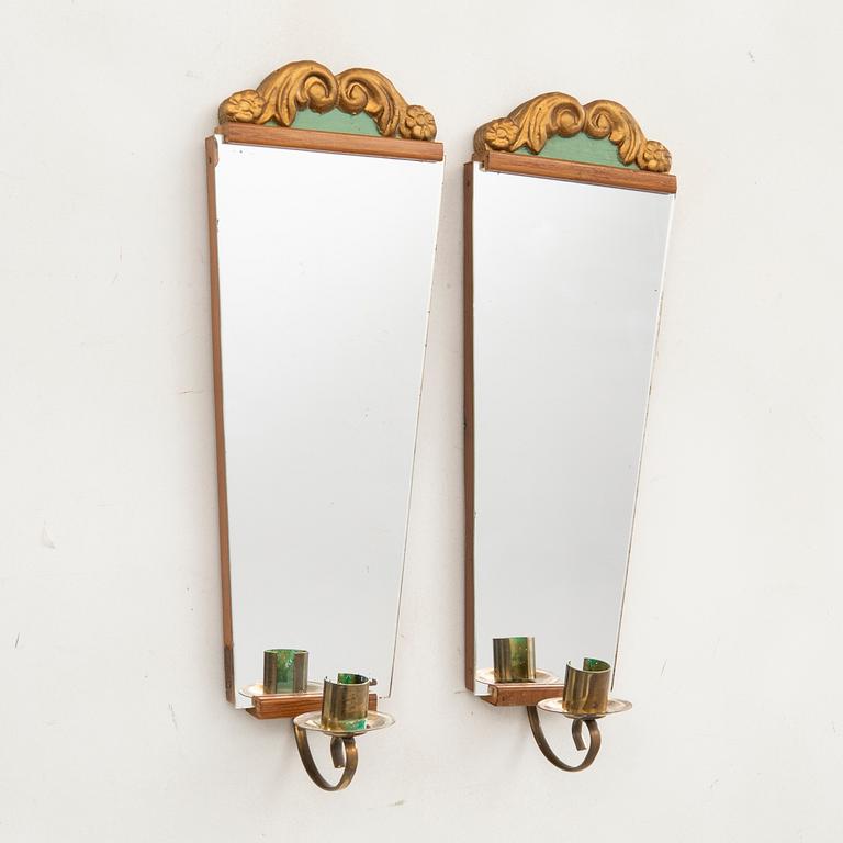 pair of sconces from the mid-20th century.