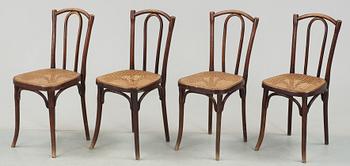 STOLAR, 4 st, Thonet, 1900-talets första hälft.