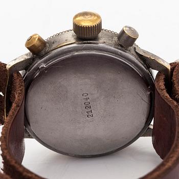 Tutima Glashütte, “WWII Pilot's watch”, kronografi, rannekello, 39 mm.