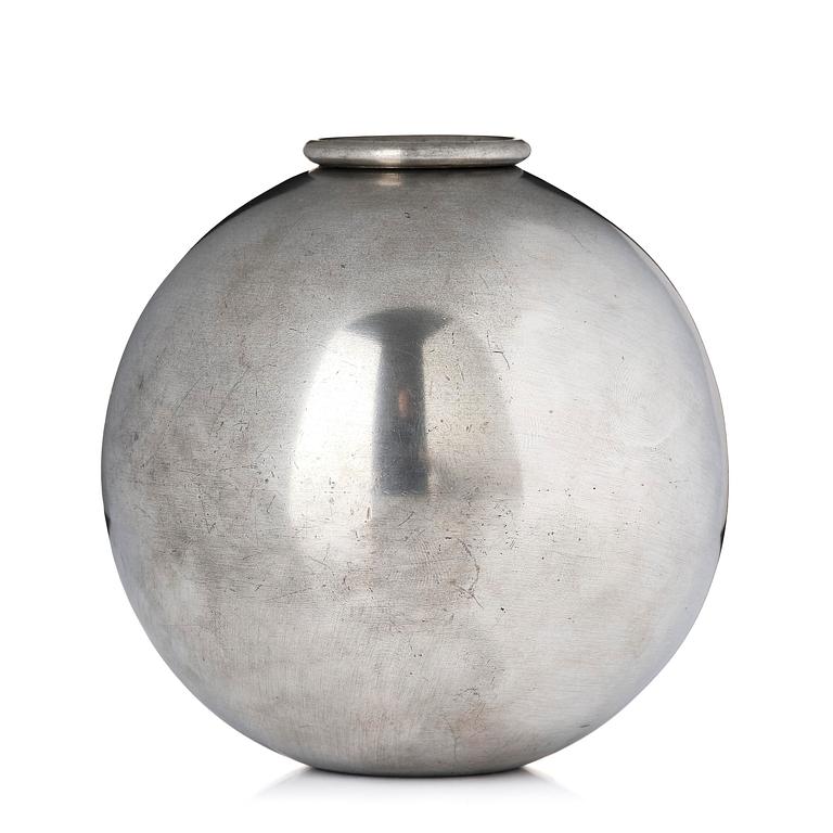 Nils Fougstedt, a pewter vase model A 1477, Firma Svenskt Tenn, Stockholm, 1932.