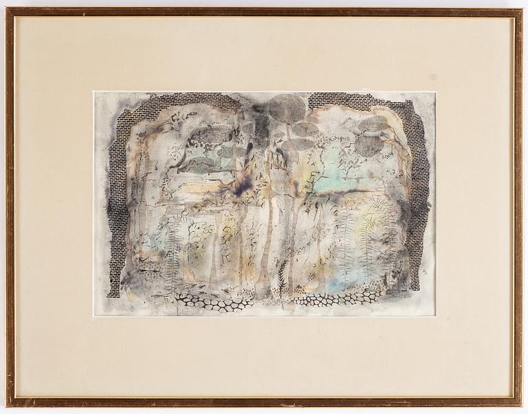 Thea Ekström, watercolour, signed Ekström and dated 5 VI -76.