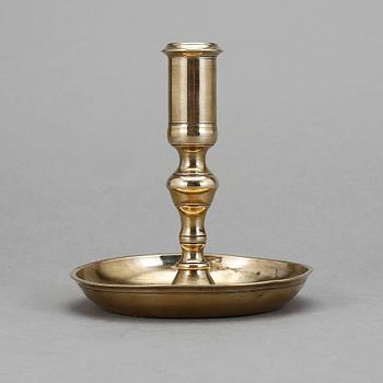 LJUSSTAKE, mässing, 1700-tal.