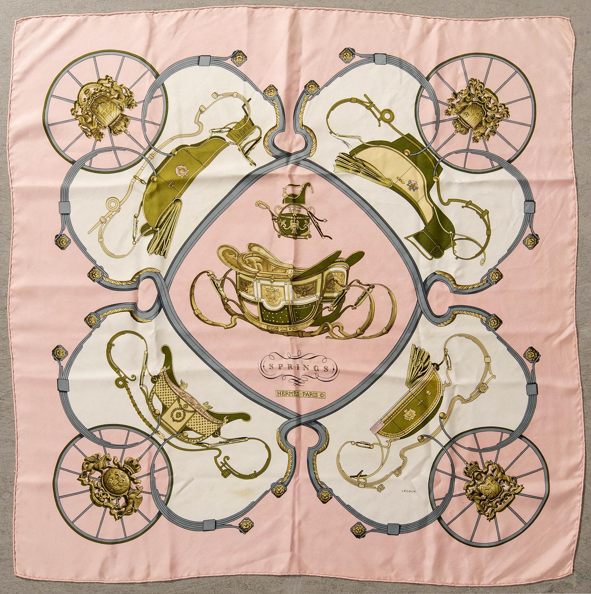 Hermès, scarf, "Springs".