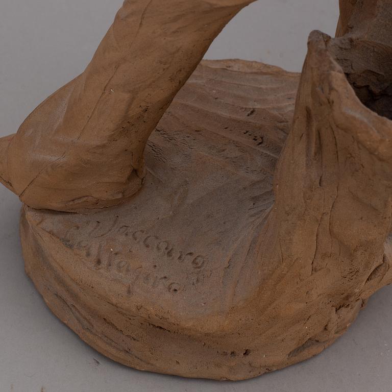 GIUSEPPE VACCARO CALTAGIRONE, two signed terracotta sculptures.