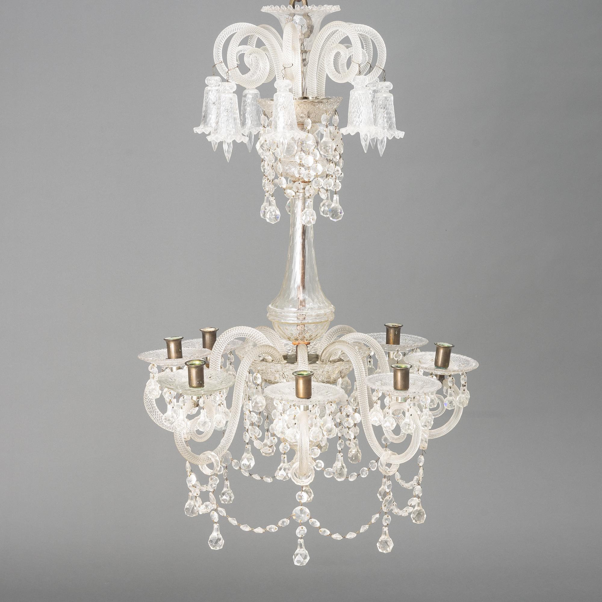 A venetian style chandelier, beginning of the 20th century.