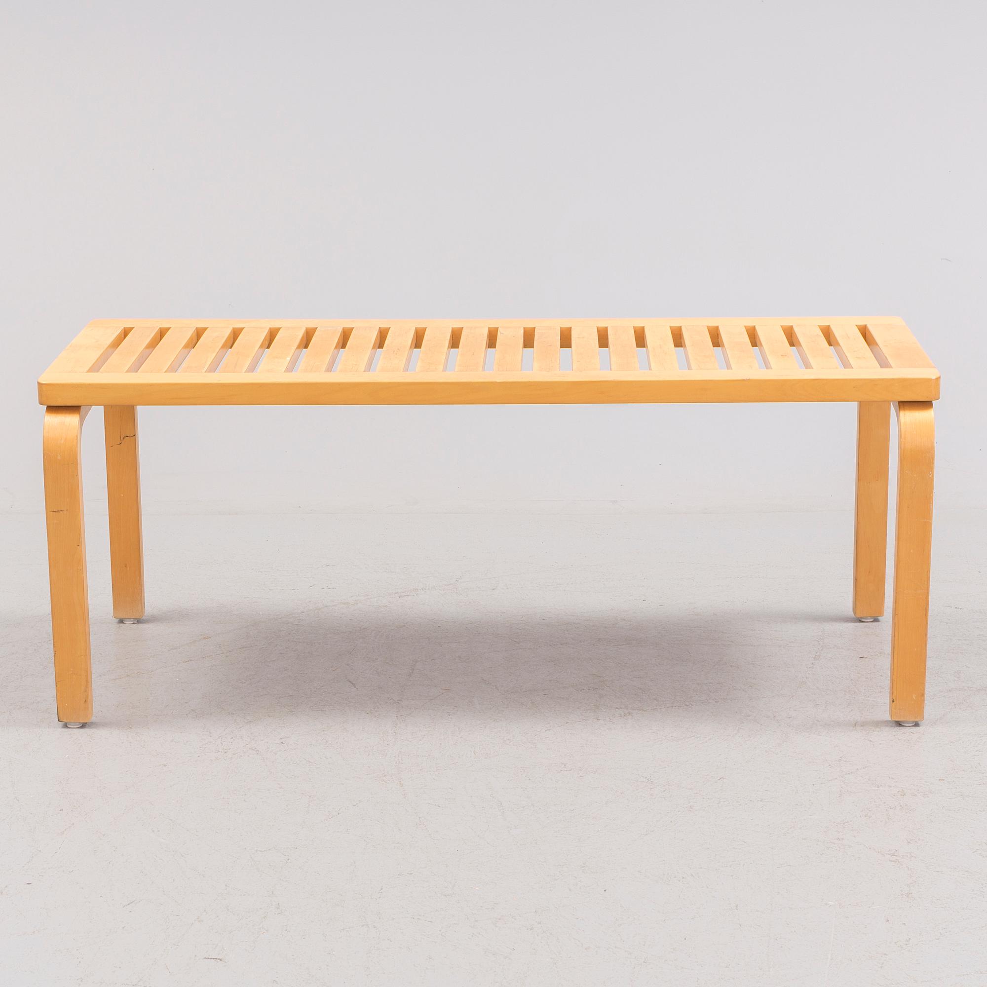 Bench model 153A for Artek, late 20th century. Model designed in 1945.