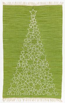 A hand-embroidered Kelim rug, c. 184 x 115 cm.