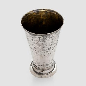 Fromholt Strandberg, bägare/ vas, silver, Uleåborg 1853.