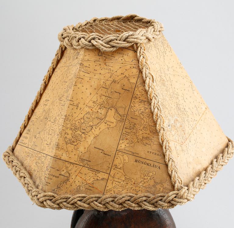 A table lamp, around the mid 20th century.