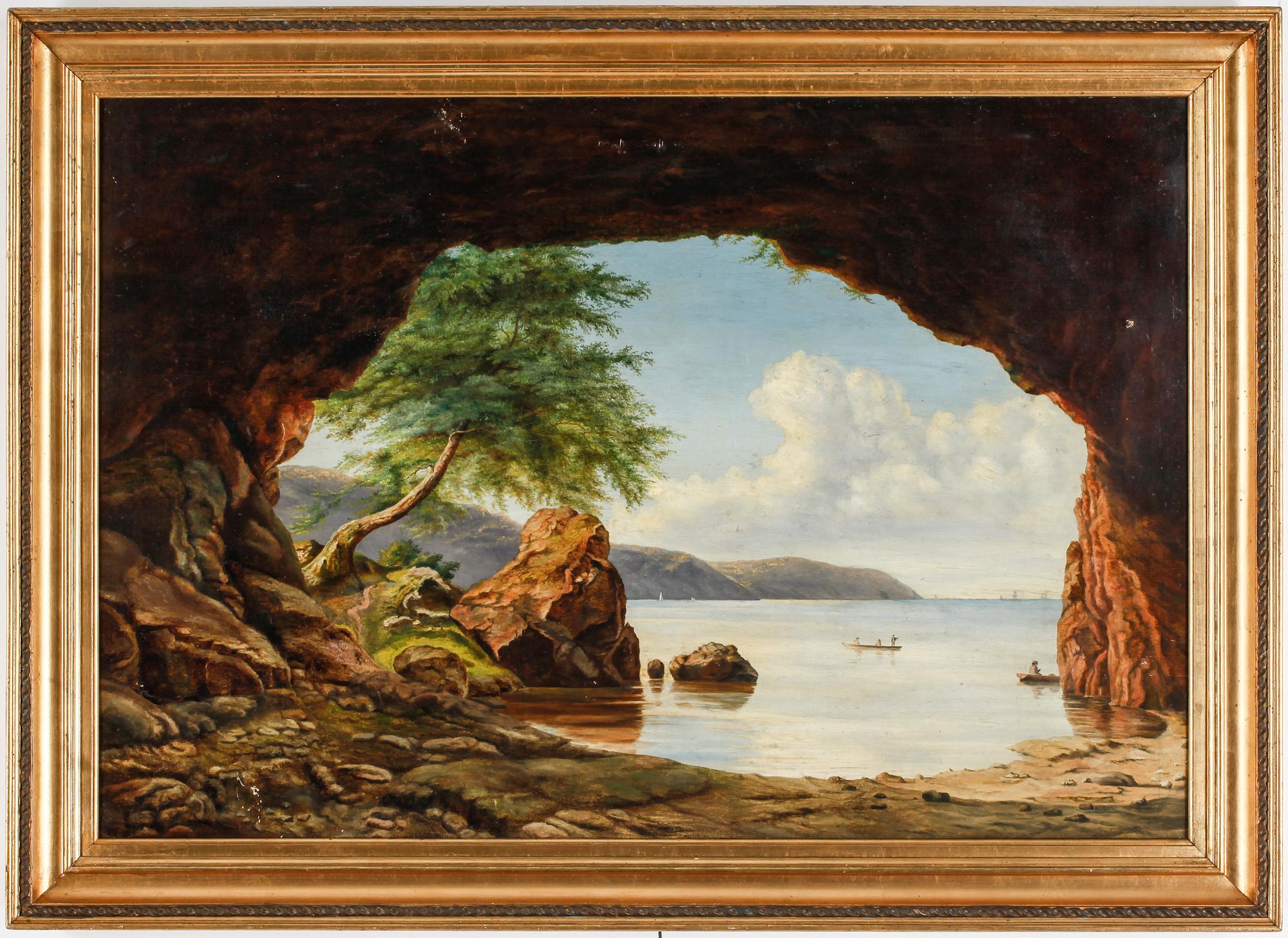 OKÄND KONSTNÄR, olja på duk, 1800-tal, ej signerad.