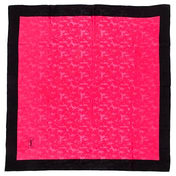 506. YVES SAINT LAURENT, silk scarf, 1980's.