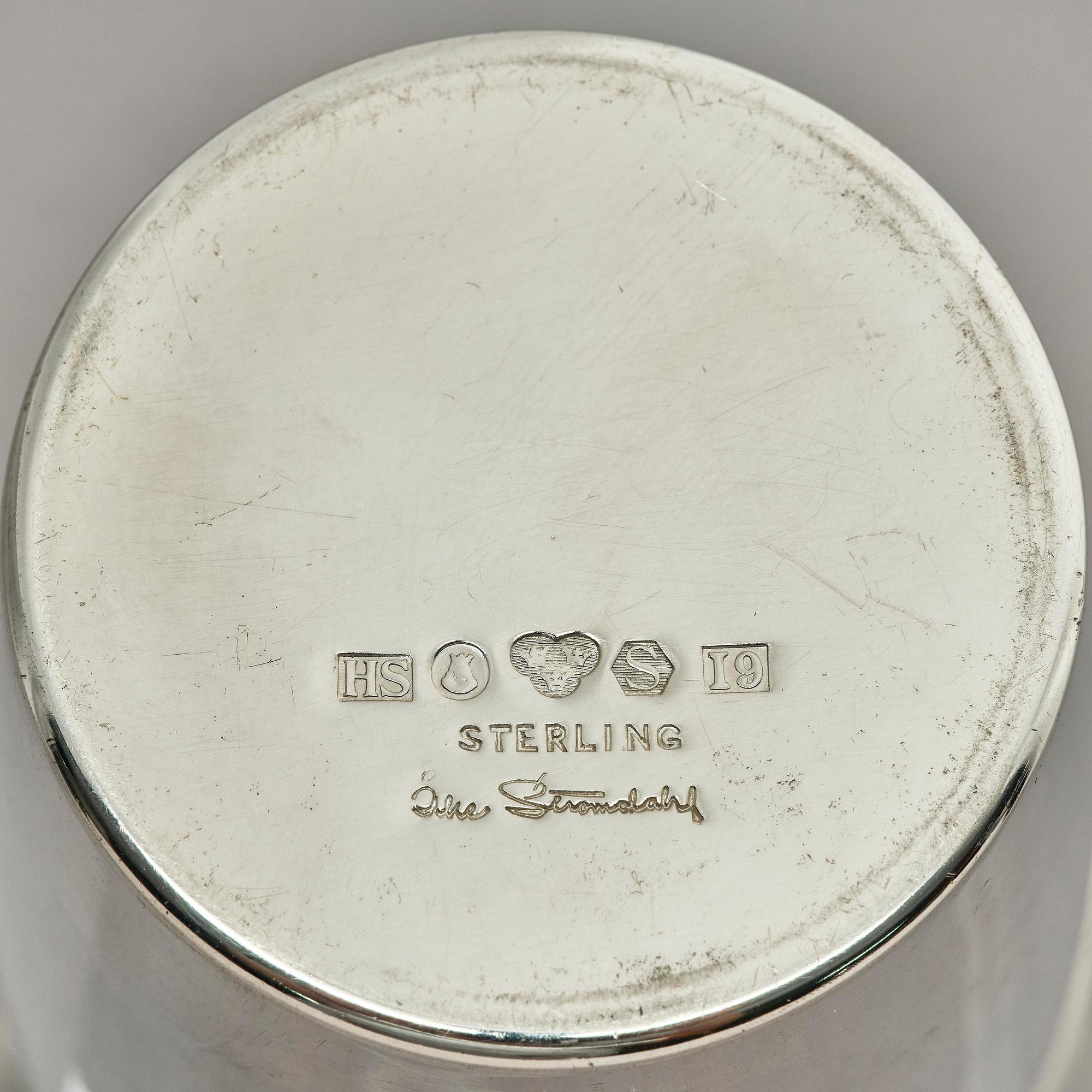 Åke Strömdahl, a sterling silver beaker, Stockholm, Sweden 1959.