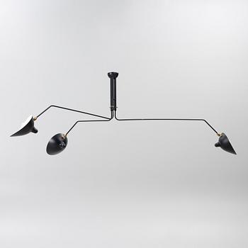 Serge Mouille, taklampa, "Lampadaire", Frankrike, 2014.