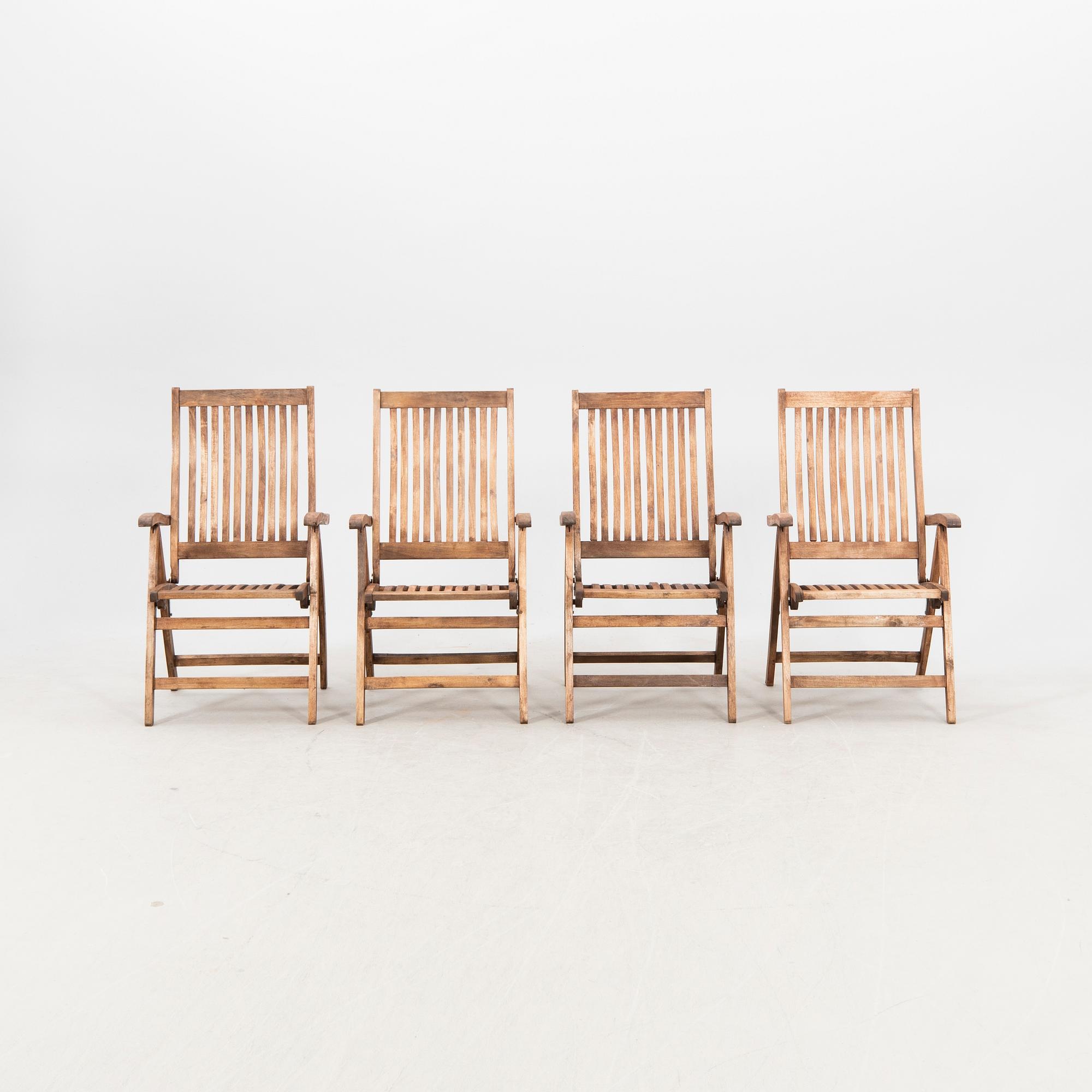 Karmstolar 4 st Brafab sent 1900-tal.