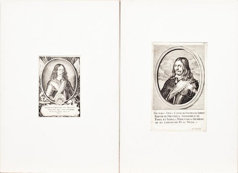GRAFISKA BLAD, 11 stycken, 1700/1800-tal.