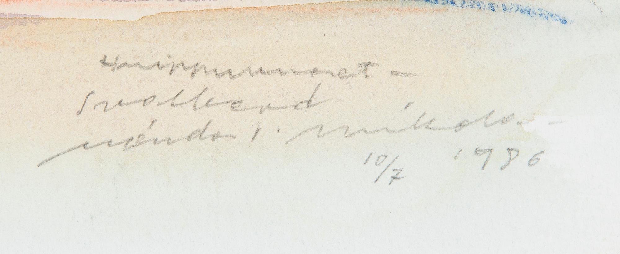 Nandor Mikola, 'Huippuvuoret'.