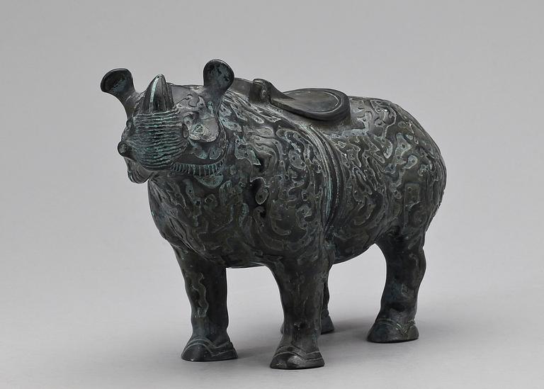 FIGRUIN, brons, orientalisk, 1900-tal.