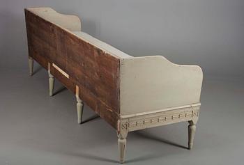 TRÅGSOFFA, gustaviansk, 1700-tal.