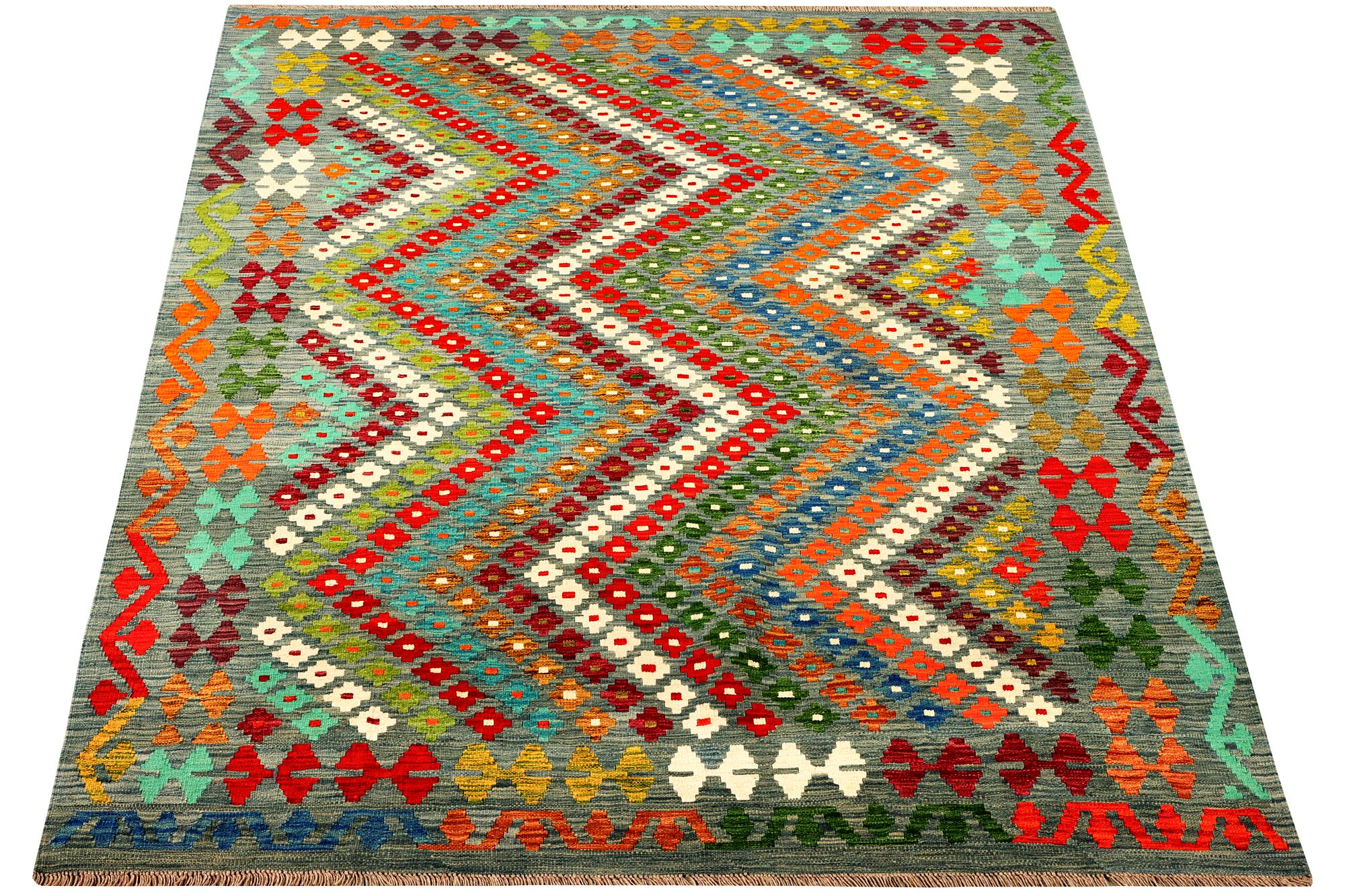 A Kilim carpet, Afghanistan, a. 249 x 177 cm.