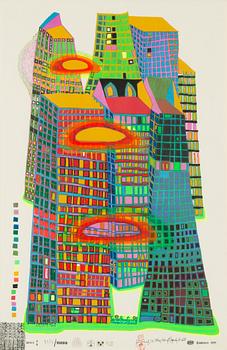 Friedensreich Hundertwasser, 'Good Morning City - Bleeding Town'.