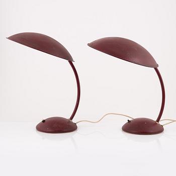 A pair of table lights, mid 20th Century.