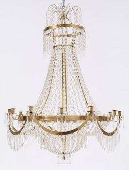 LJUSKRONA. Gustaviansk stil. H ca 116 cm.
