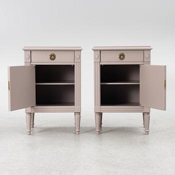 Nightstands, a pair, "Signum Gustavus", late 20th century.