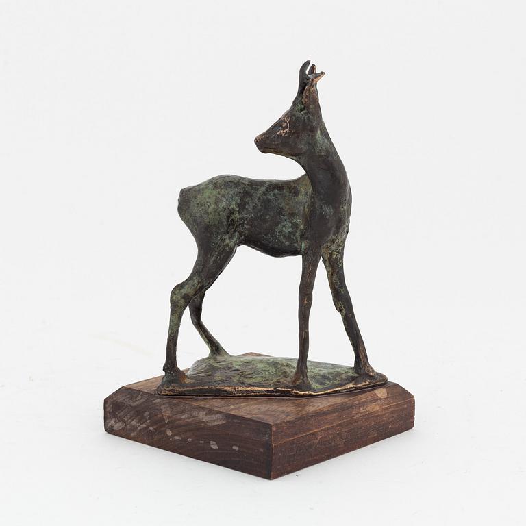 Torbjörn Forsberg, skulptur, brons, signerad. Daterad 1996. Höjd 16,5 cm.