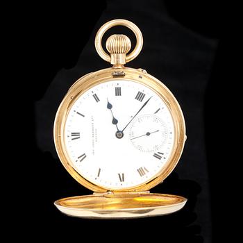 FICKUR, 18K, John Bennett, London. Med KLOCKKEDJA, 18K.