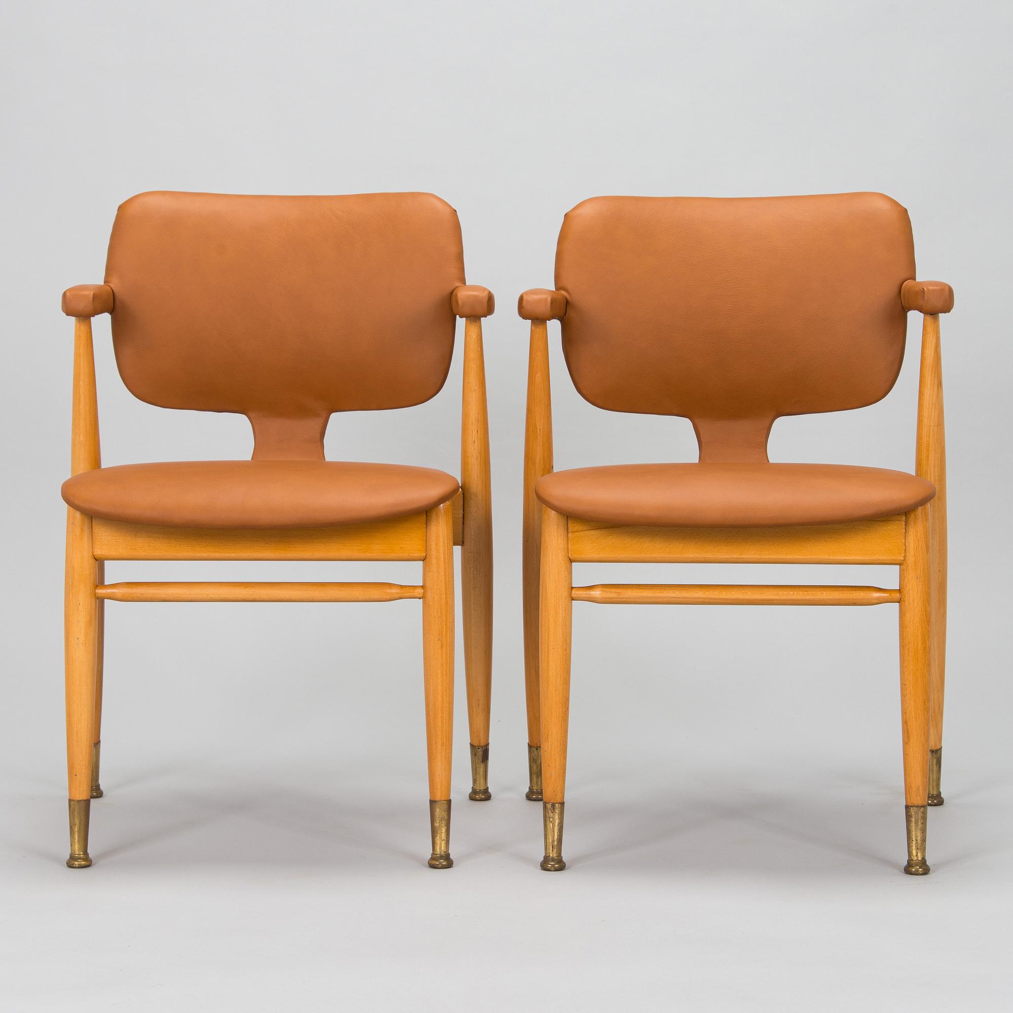 Ilmari Tapiovaara, A pair of mid-20th century 'Domus Lux' armchairs for Lukkiseppo.