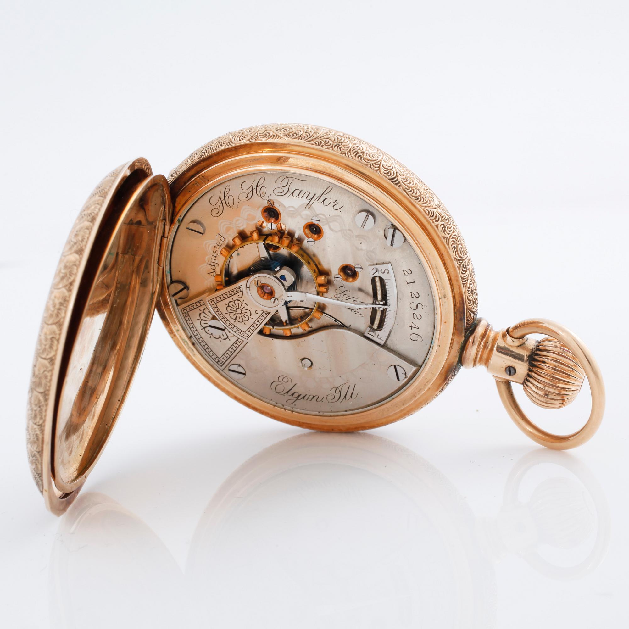 ELGIN NATL. WATCH CO., pocketwatch, savonett, 54 mm.