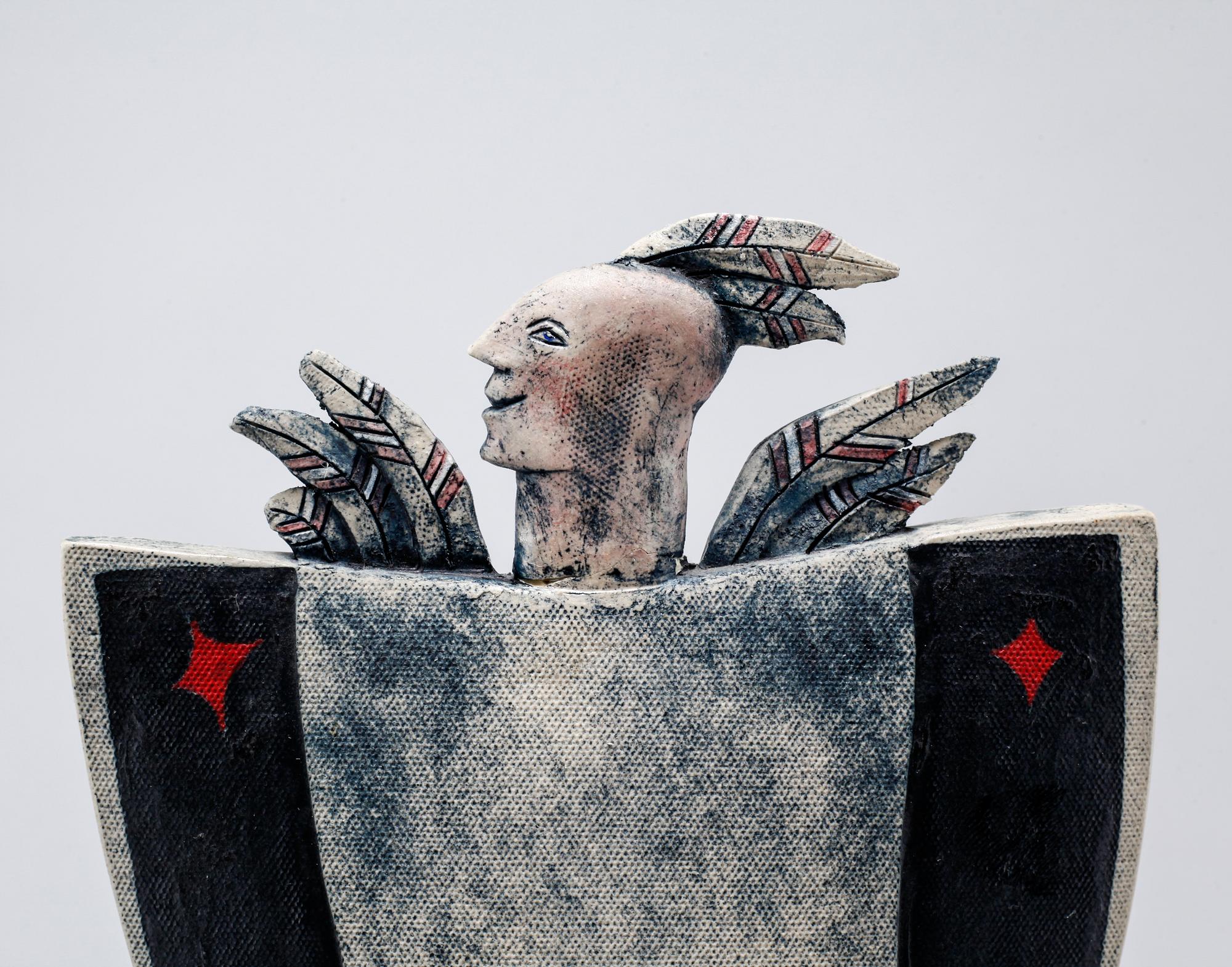BJÖRN NYBERG, skulptur, keramik, signerad.