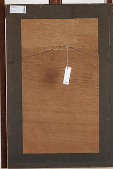 THANGKA, akvarell på papper. Tibet, 17/1800-tal.