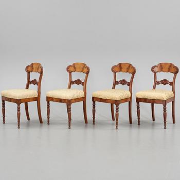 STOLAR, 8 st senempire, omkr 1800-talets mitt.