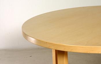 MATBORD, "91", samt FYRA STOLAR, "66", Alvar Aalto.