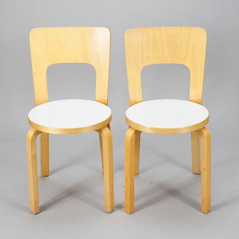 STOLAR, 2 st, modell 66, Alvar Aalto Artek.