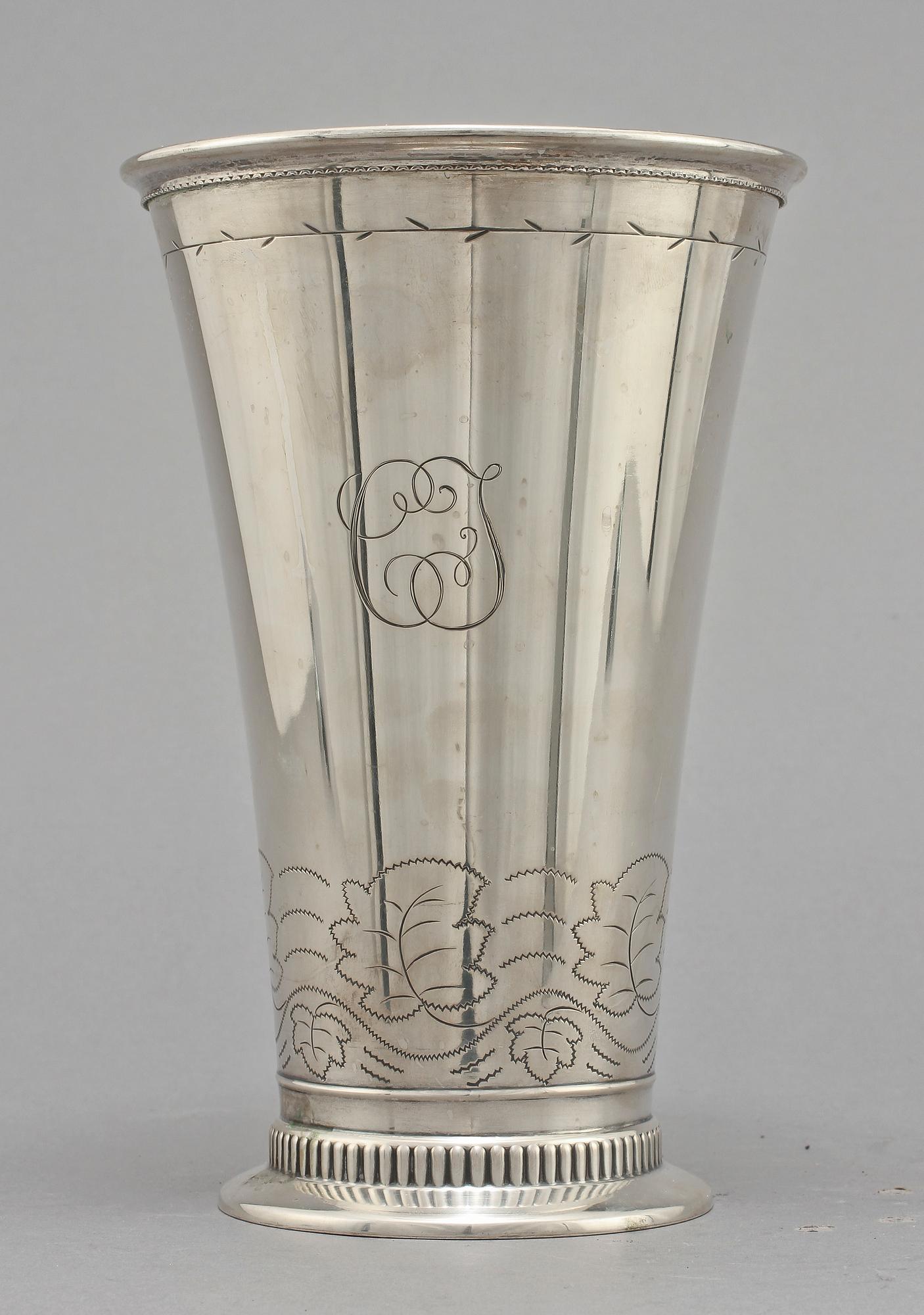 POKAL, silver, stplm N.K., Stockholm, 1925. Vikt 435 g.