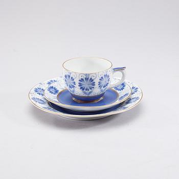 KAFFESERVIS, 17 delar, porslin, ML-modell, Arabia 1964-71.