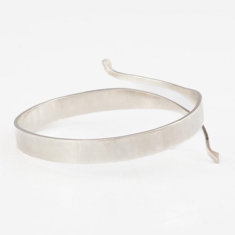 Ove Bohlin, armring, silver, Stockholm, 1964.
