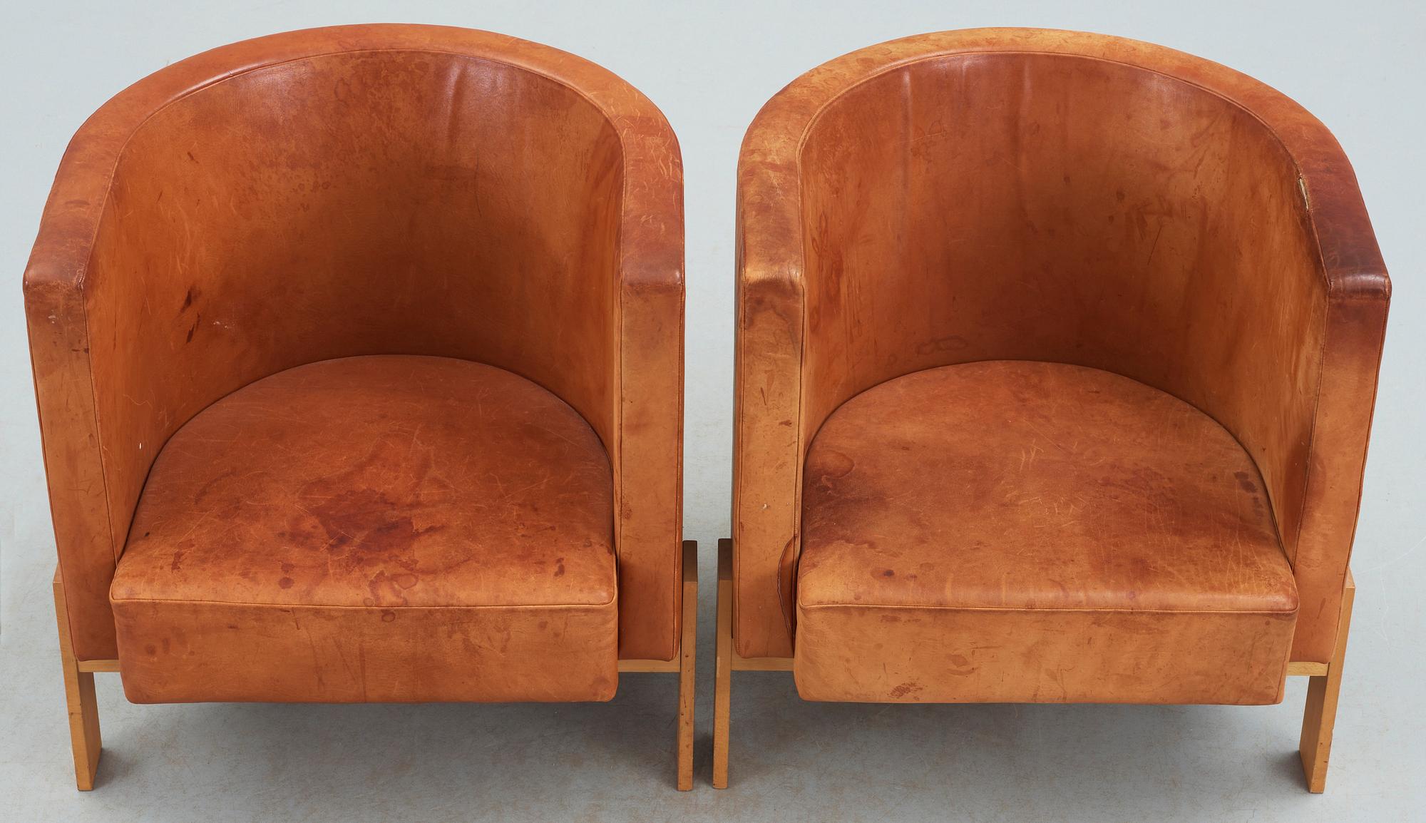 FÅTÖLJER, ett par, Erik Karlström, sannolikt, 1960-tal.