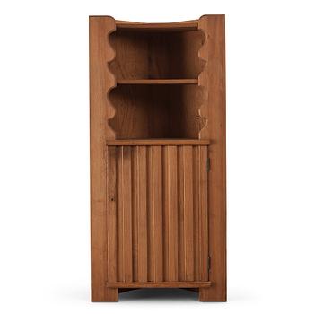 376. Axel Einar Hjorth, a stained pine 'Utö' corner cabinet, Nordiska Kompaniet, Sweden 1930s.