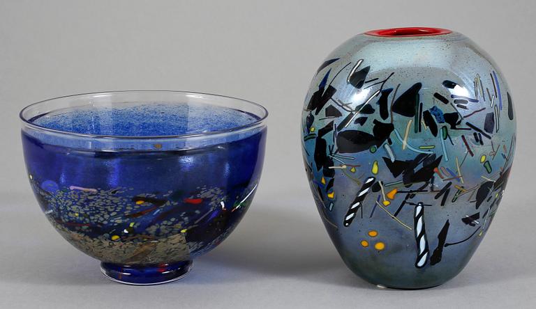 VAS OCH SKÅL, glas, Bertil Vallien, Kosta boda.