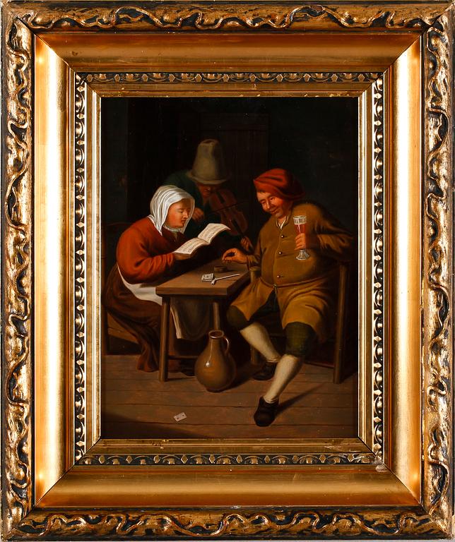 OKÄND KONSTNÄR, olja på duk, Holland, 1800-tal.