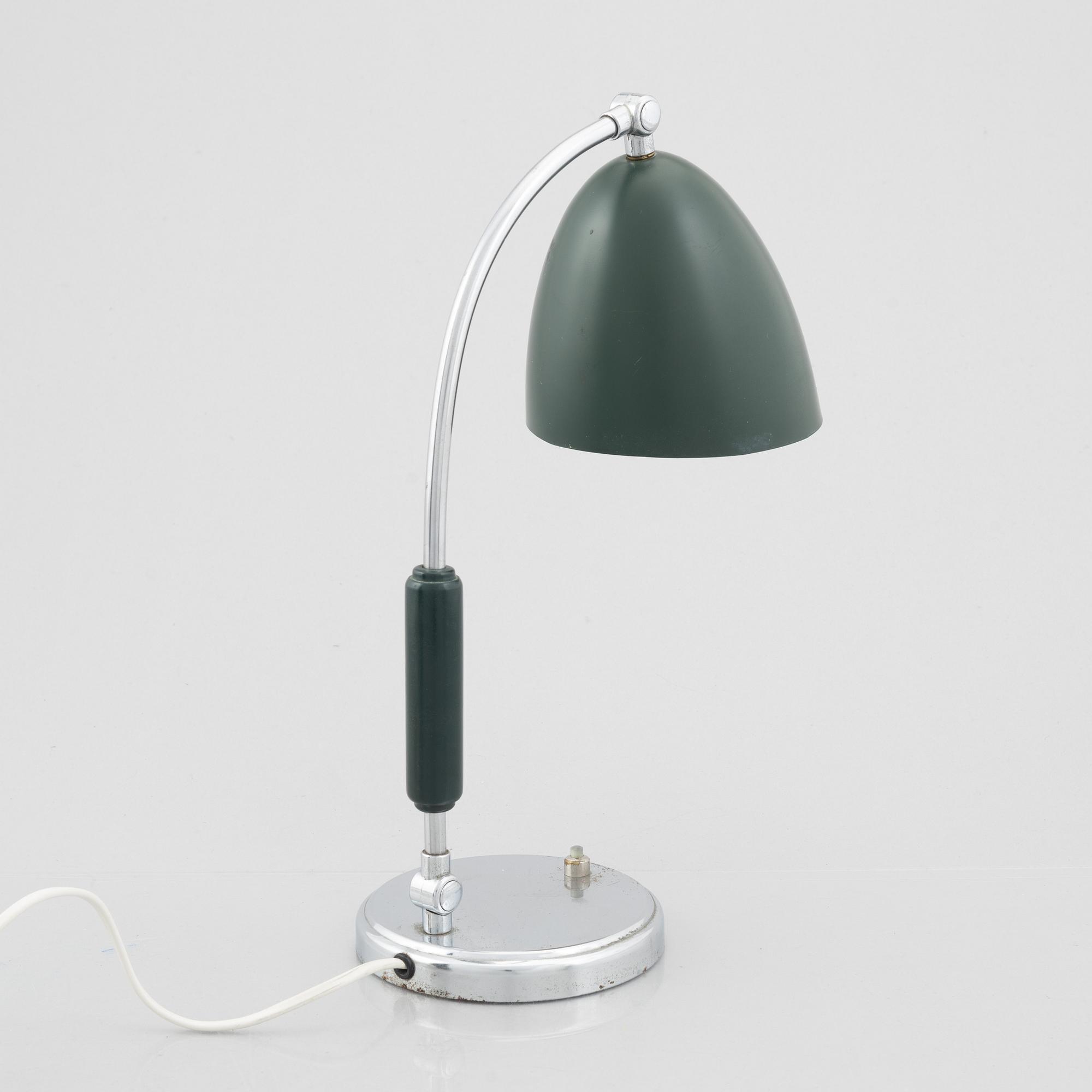 Bordslampa, funkis, 1930-tal.