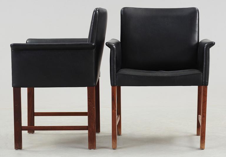 KARMSTOLAR, ett par, Hans Olsen, CS Möbler, 1960-tal.