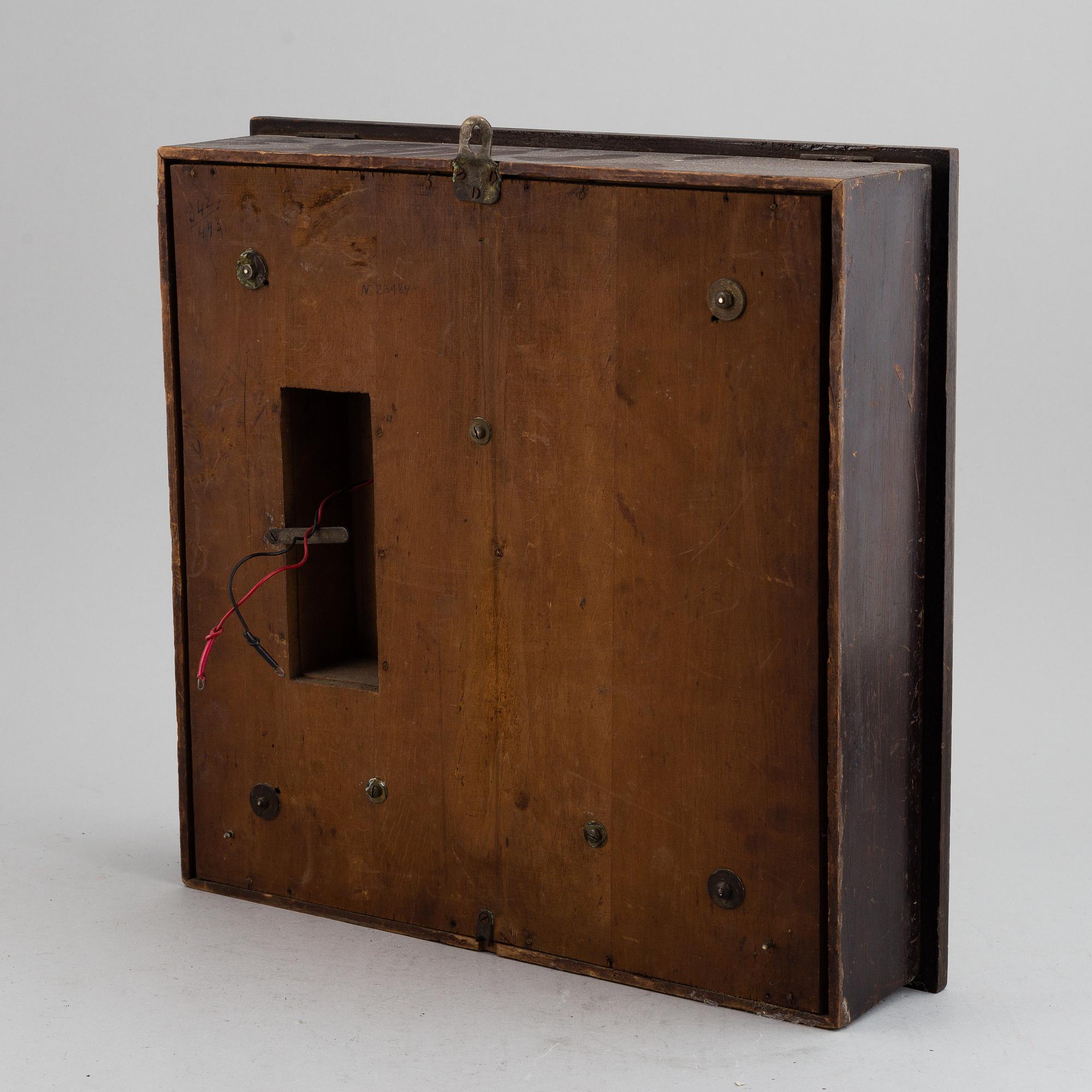A wall clock, marked BULLE-CLOCK BREVETÉ S.G.D.G. Patented, first half of 20th Century.