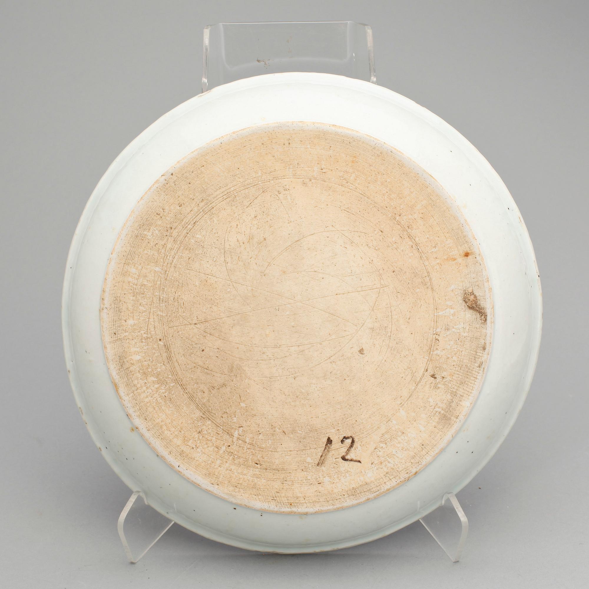 FAT, kompaniporslin. Qing dynastin, Qianlong (1736-95).