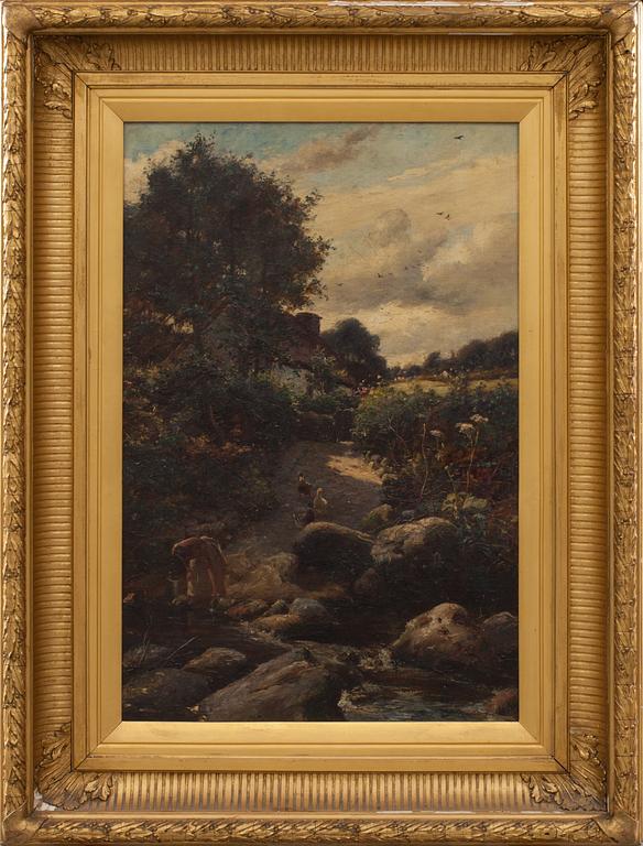 JAMES HEY DAVIES, olja på duk, signerad.